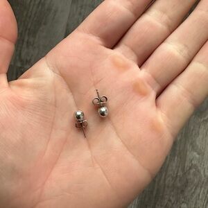 Sterling Silver Ball Earrings